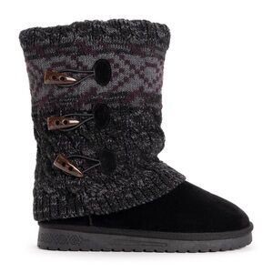 MUK LUKS Cheryl Knit Sweater Toggle Boot